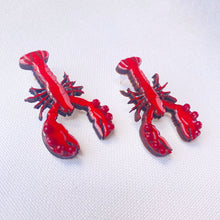 Carica l&#39;immagine nel visualizzatore di Gallery, Orecchini di legno fatti a mano - aMare 🦞🐚🪸
