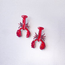 Carica l&#39;immagine nel visualizzatore di Gallery, Orecchini di legno fatti a mano - aMare 🦞🐚🪸
