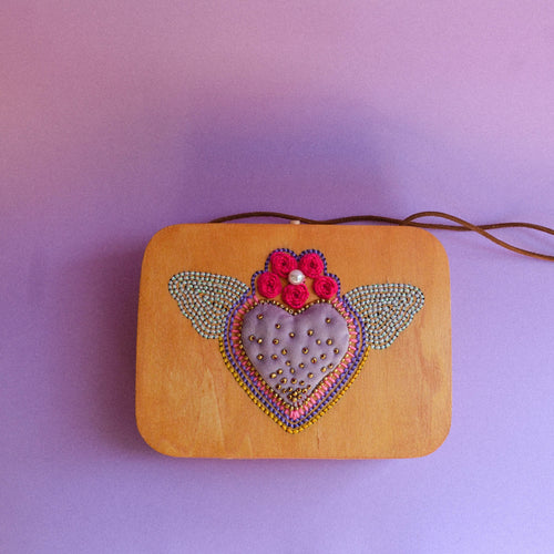 spisidda design borsa di legno artigianale touch my heart