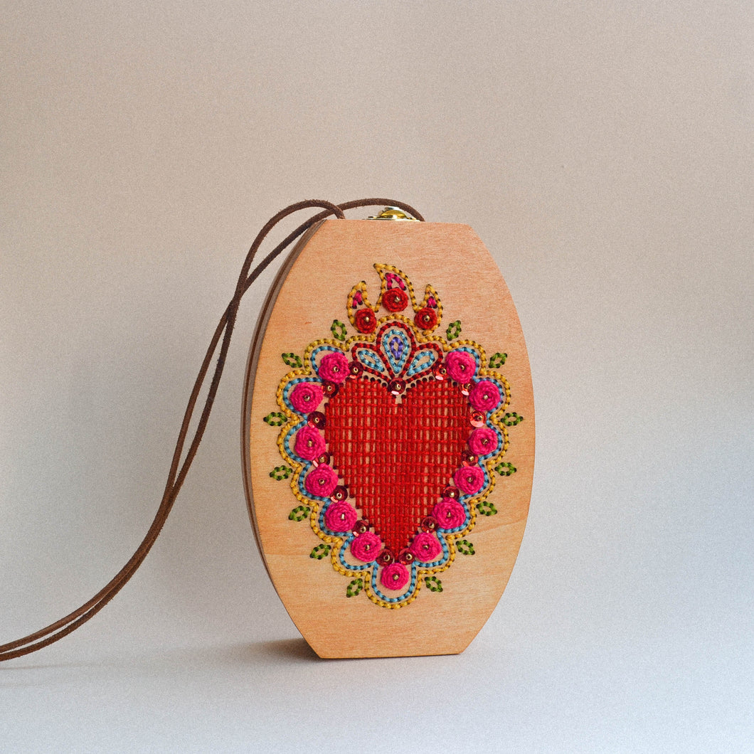 spisidda design borsa di legno artigianale vide cor meum