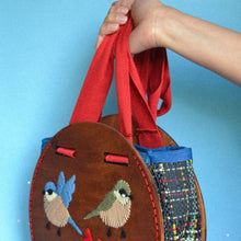 Load image into Gallery viewer, spisidda design borsa di legno artigianale fatta a mano big bag
