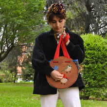 Carica l&#39;immagine nel visualizzatore di Gallery, spisidda design borsa di legno artigianale fatta a mano big bag
