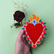 Carica l&#39;immagine nel visualizzatore di Gallery, Quadretto cuore sacro
